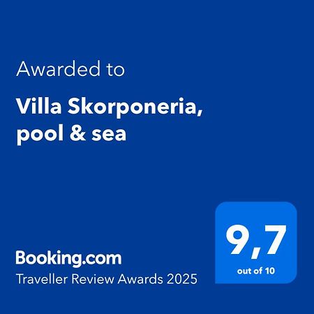 Villa Skorponeria, Pool & Sea Skroponeria Luaran gambar